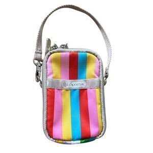 LeSportsac Striped Wallet Phone Zip Around Mini Bag